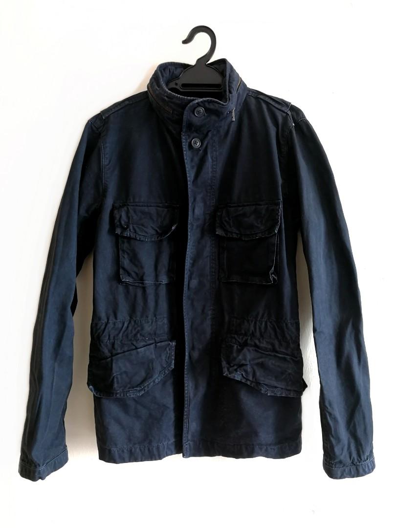 Gap military jacket with hidden hood