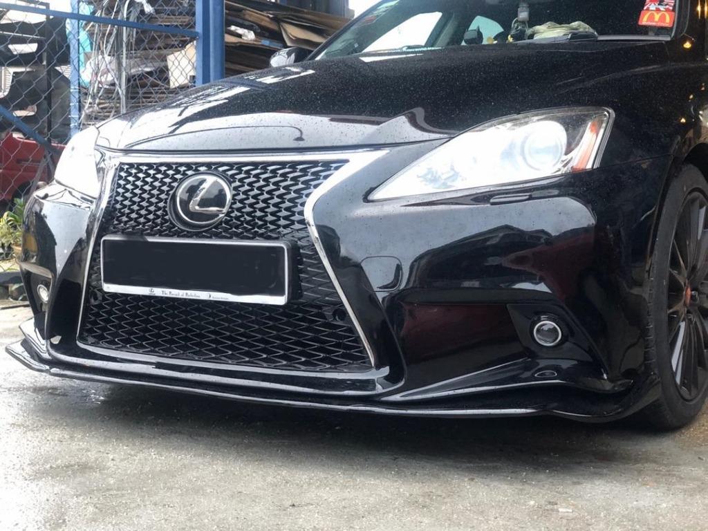 Lexus is250 F sport style front bumper set with front lip diffuser pp