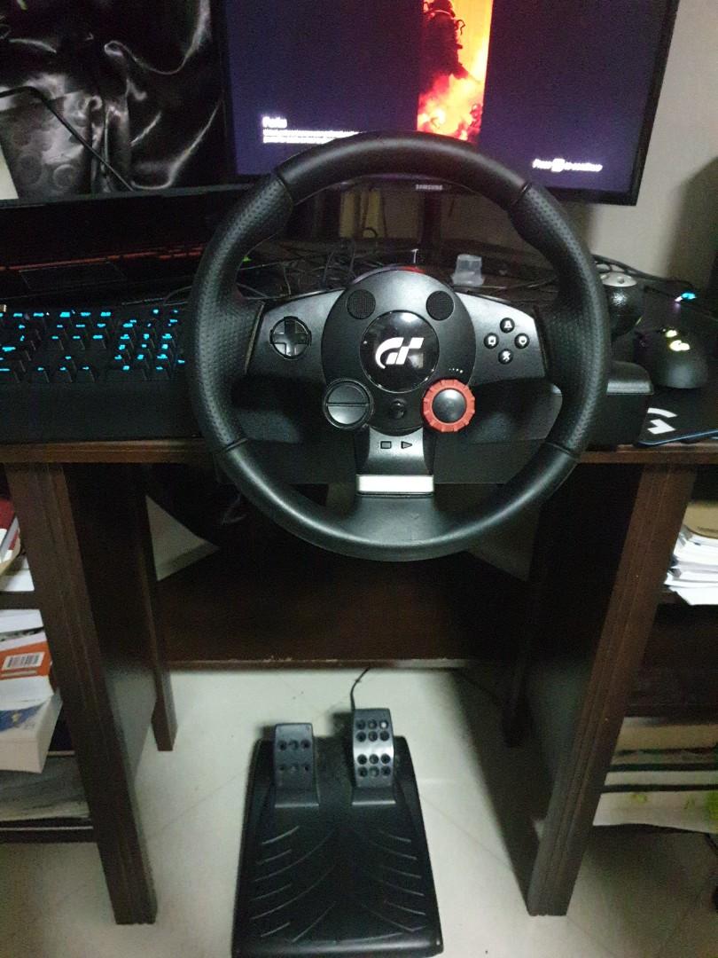 Logitech Driving Force Gt Pc Ps3 Racing Wheel Video Gaming Video Game Consoles Others On Carousell