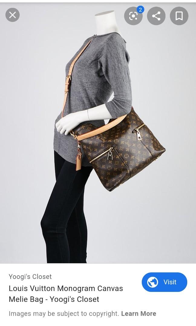 Authentic Louis Vuitton M41544 Melie shopping Hobo Bag