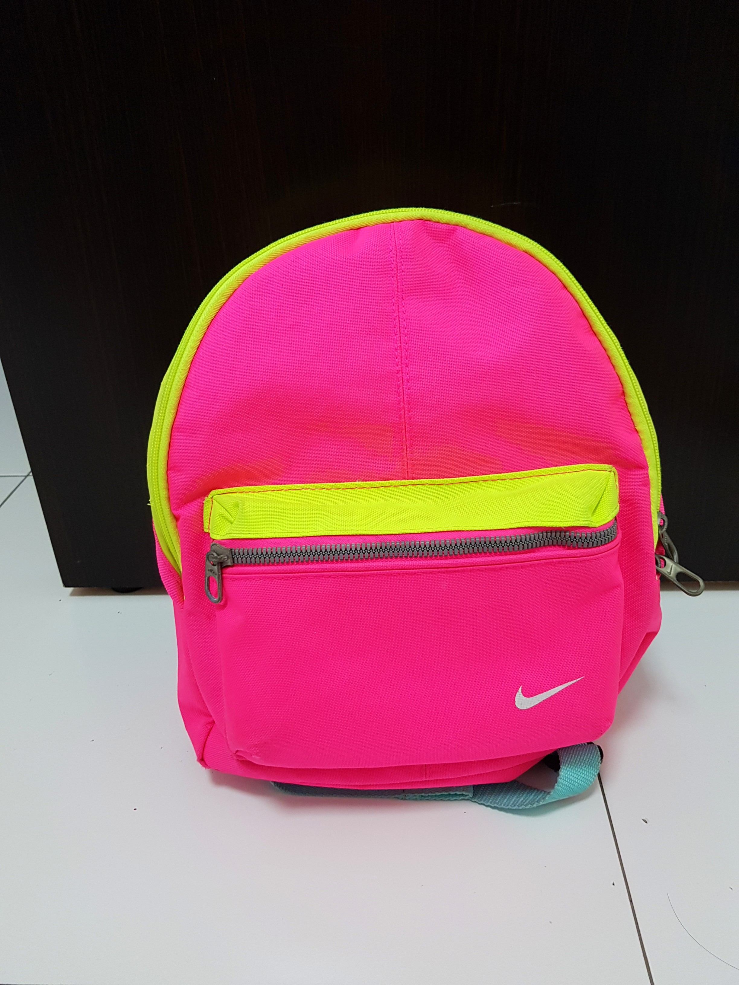 neon nike bag