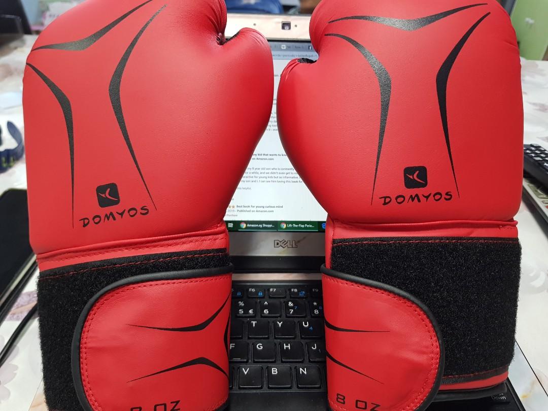 New Domyos Boxing Gloves Sports Equipment Exercise Fitness