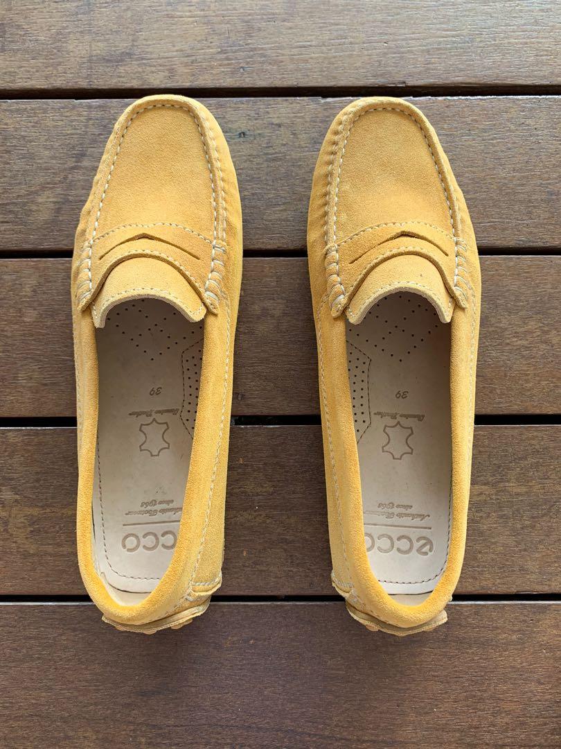Ecco moccasin yellow hotsell