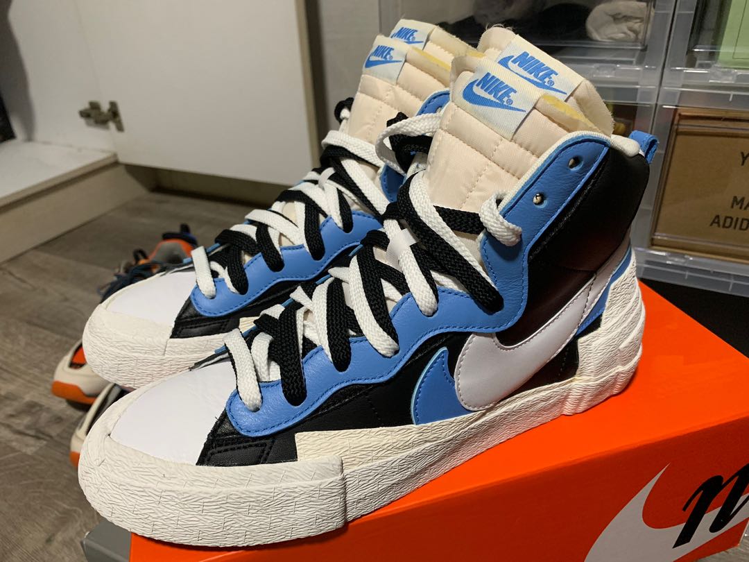 nike sacai blazer blue