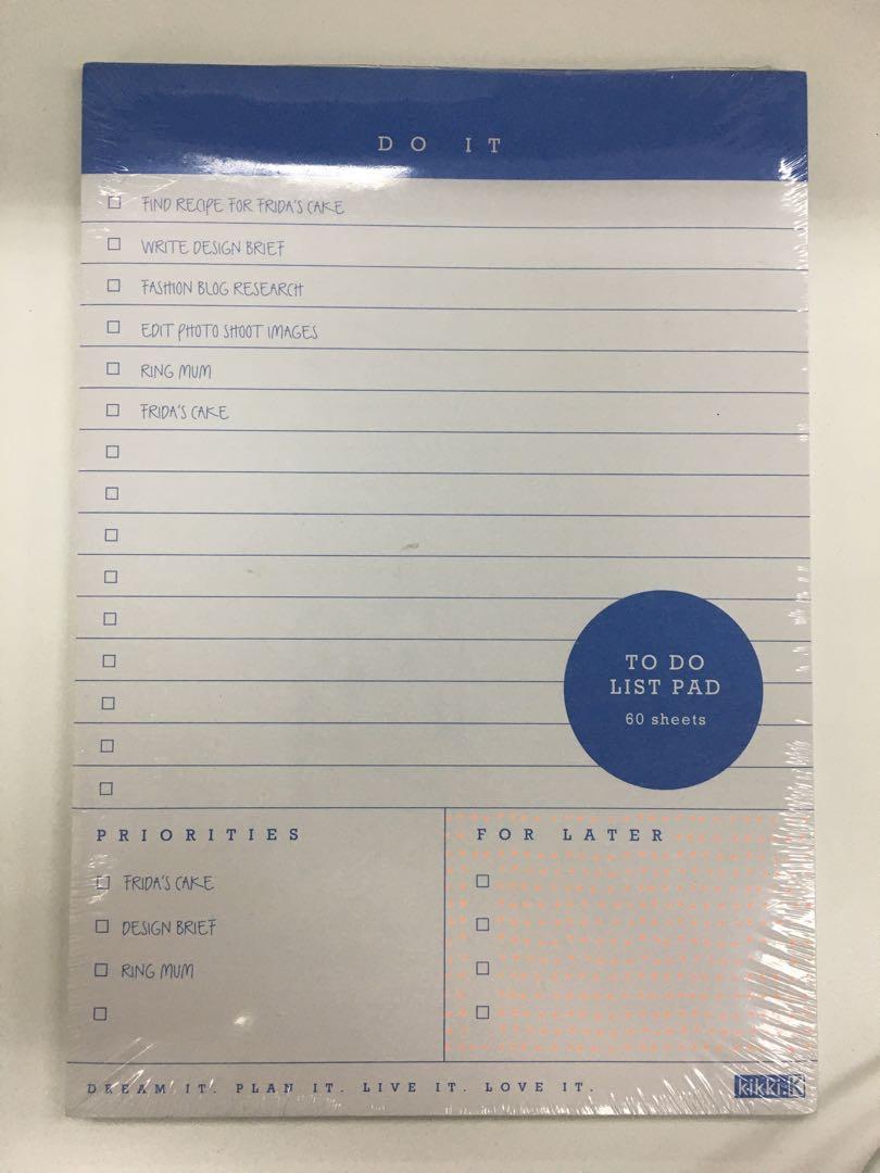 Notepad from Kikki-k, Hobbies &amp; Toys, Stationery &amp; Craft, Stationery ...