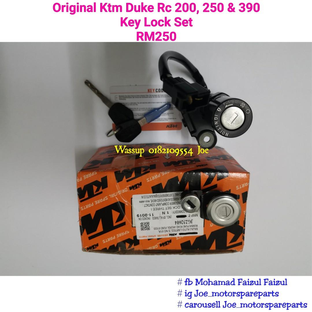 Ktm rc 200 online lock set price
