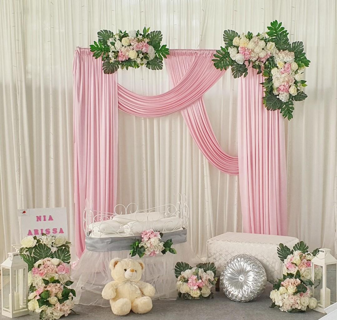 Pelamin Wedding Baby Dais Baby Celebration Majlis Cukur Rambut Naming Ceremony Celebration Nikah Backdrop Baby Cradle Buai Baby Baby Shower Everything Else On Carousell Baby cradle ceremony decoration ideas #creative naming ceremony decoration #cradle ceremony decoration ideas if you like. pelamin wedding baby dais baby