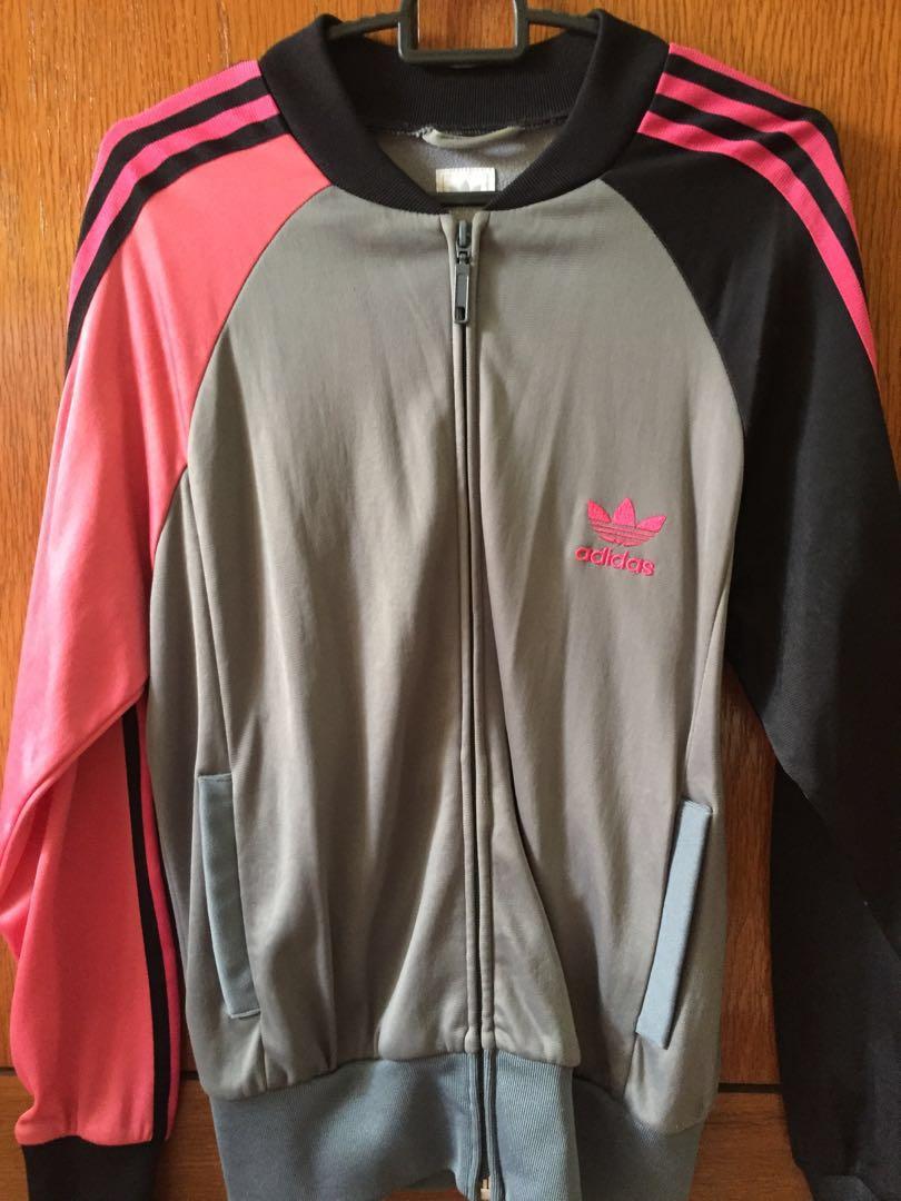pink and black adidas jacket