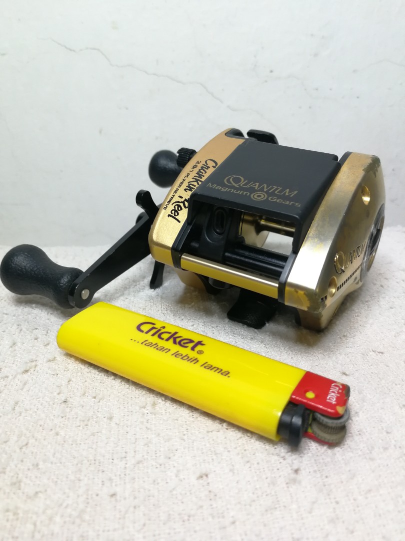 Quantum 381 (Vintage) Baitcasting Reel, Sports Equipment, Fishing on  Carousell