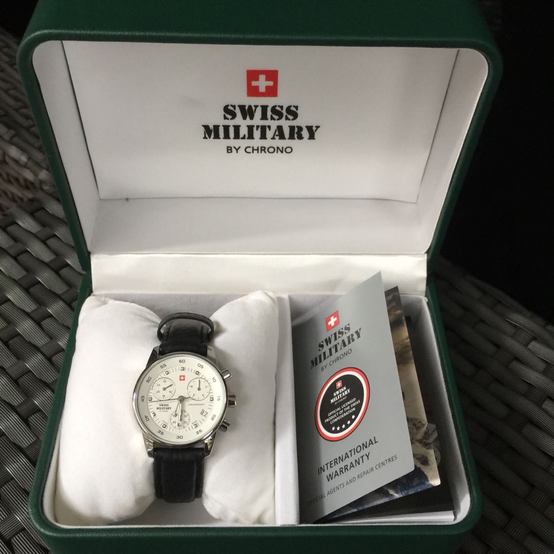Chrono swiss military watch sale