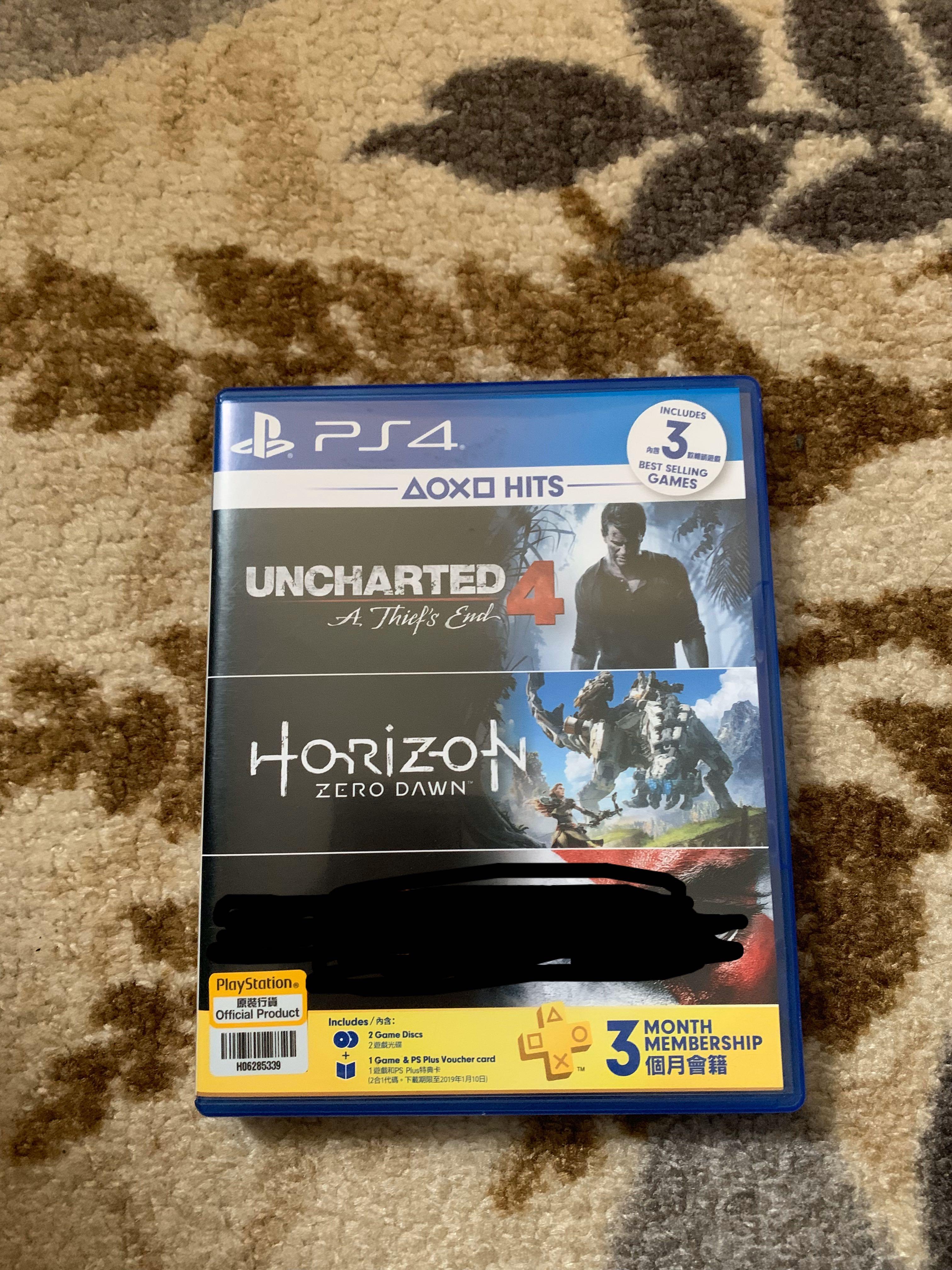 Uncharted 4 Horizon Zero Dawn Ps4 Video Gaming Video Games On Carousell