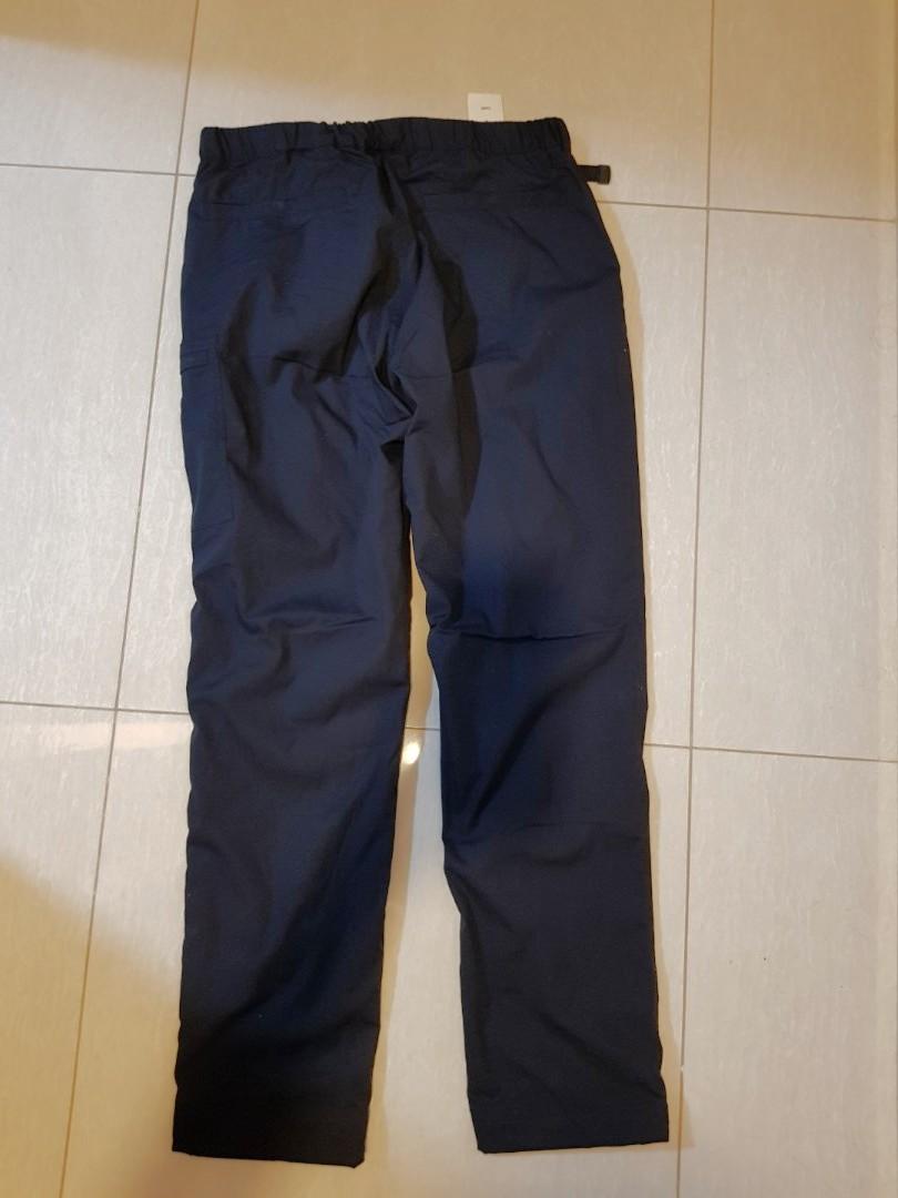 UNIQLO Heattech Warm Lined Pant, Navy Blue, LSized, Men's Fashion