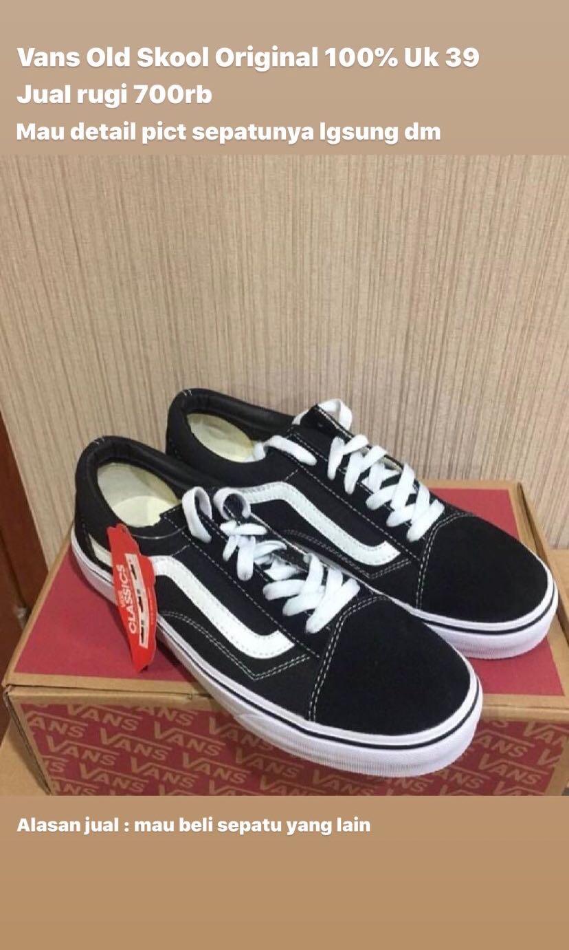 Harga vans old cheap skool asli