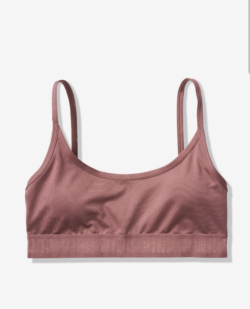 Victoria's Secret PINK Red Pepper Marl Seamless Lightly Lined Sports Bra