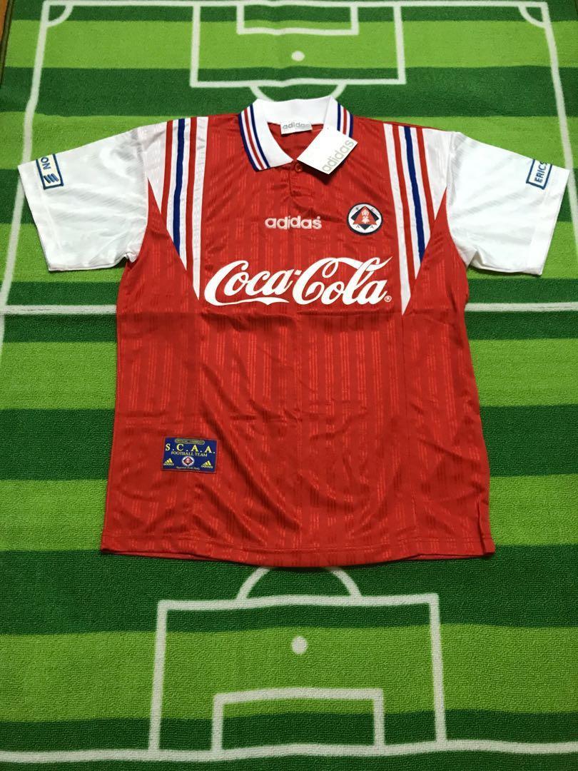 90年代南華球衣SCAA足球波衫, 男裝, 運動服裝- Carousell