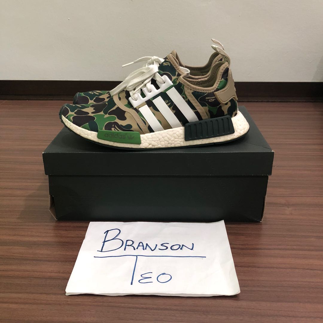 Adidas NMD x Bape Men s Fashion Footwear Sneakers on Carousell