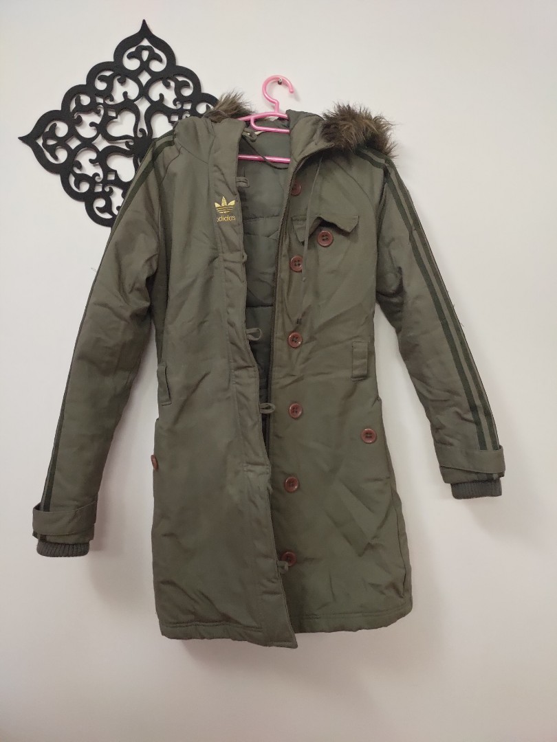 adidas long winter jacket