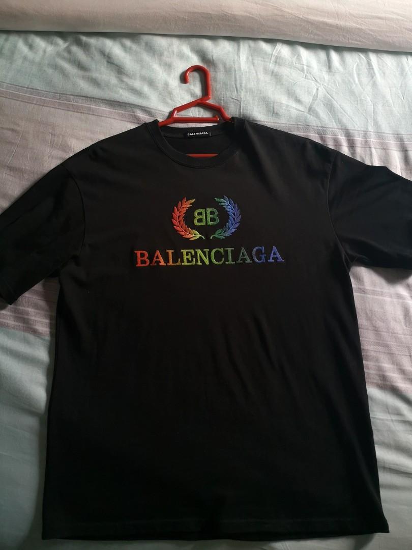 Balenciaga rainbow store tee
