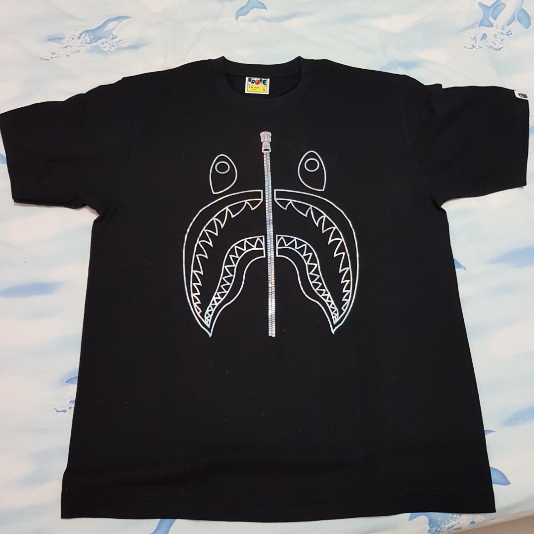 bape hologram shark tee