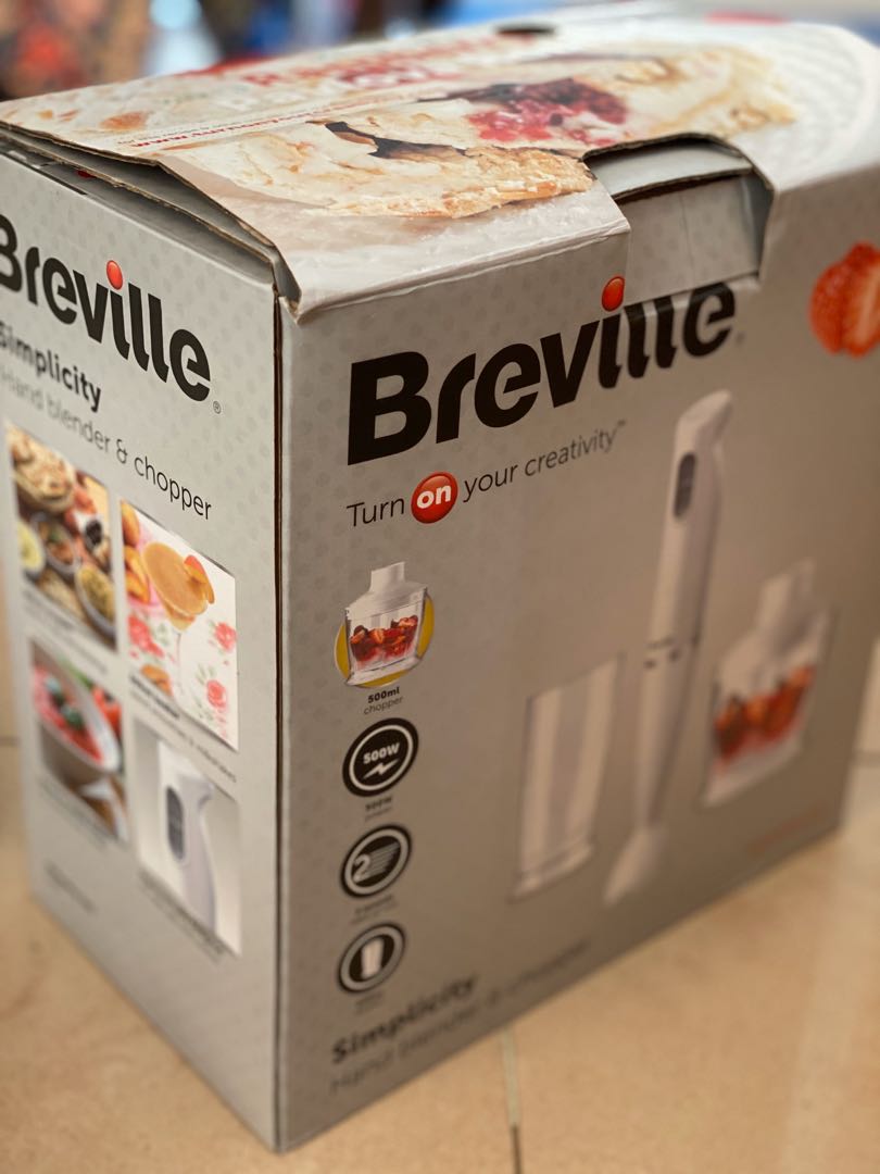 Breville Hand blender & chopper, 家庭電器, 廚房電器, 榨汁機及攪拌機 Carousell