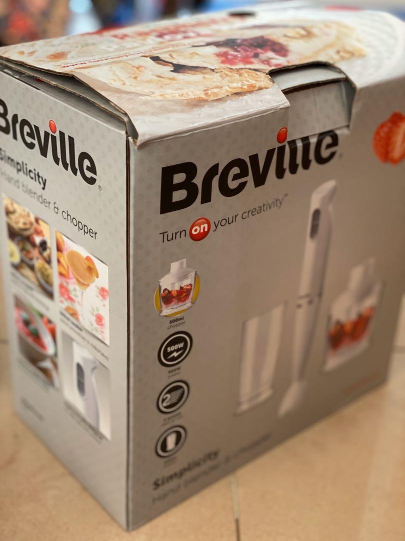 Breville Hand blender & chopper, 家庭電器, 廚房電器, 榨汁機及攪拌機 Carousell