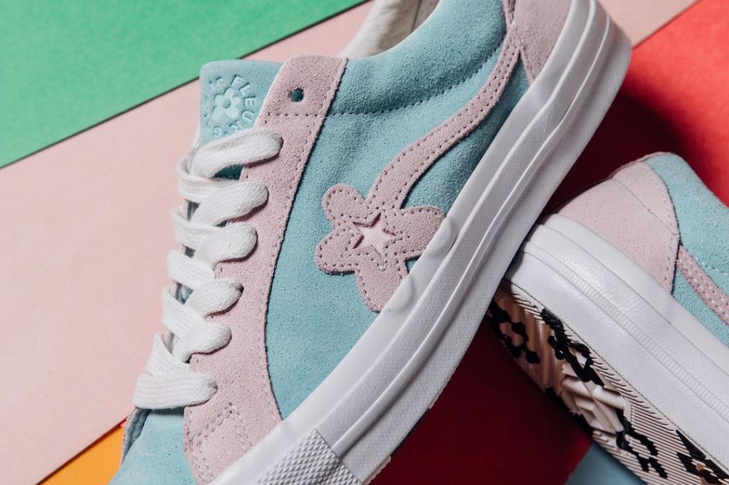 Converse x Tyler The Creator Golf Le Fleur One Star Pink Blue