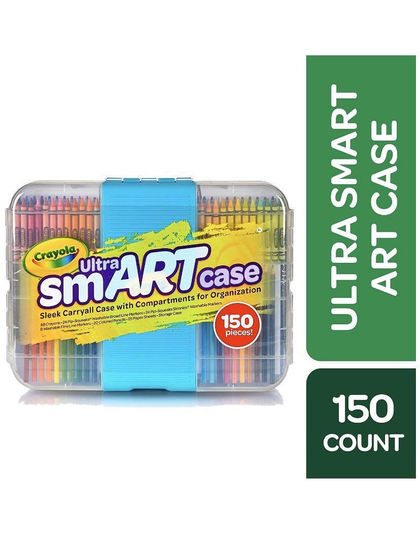 Crayola Multiple Compartments Ultra Smart Case 150 Art Tool Kit