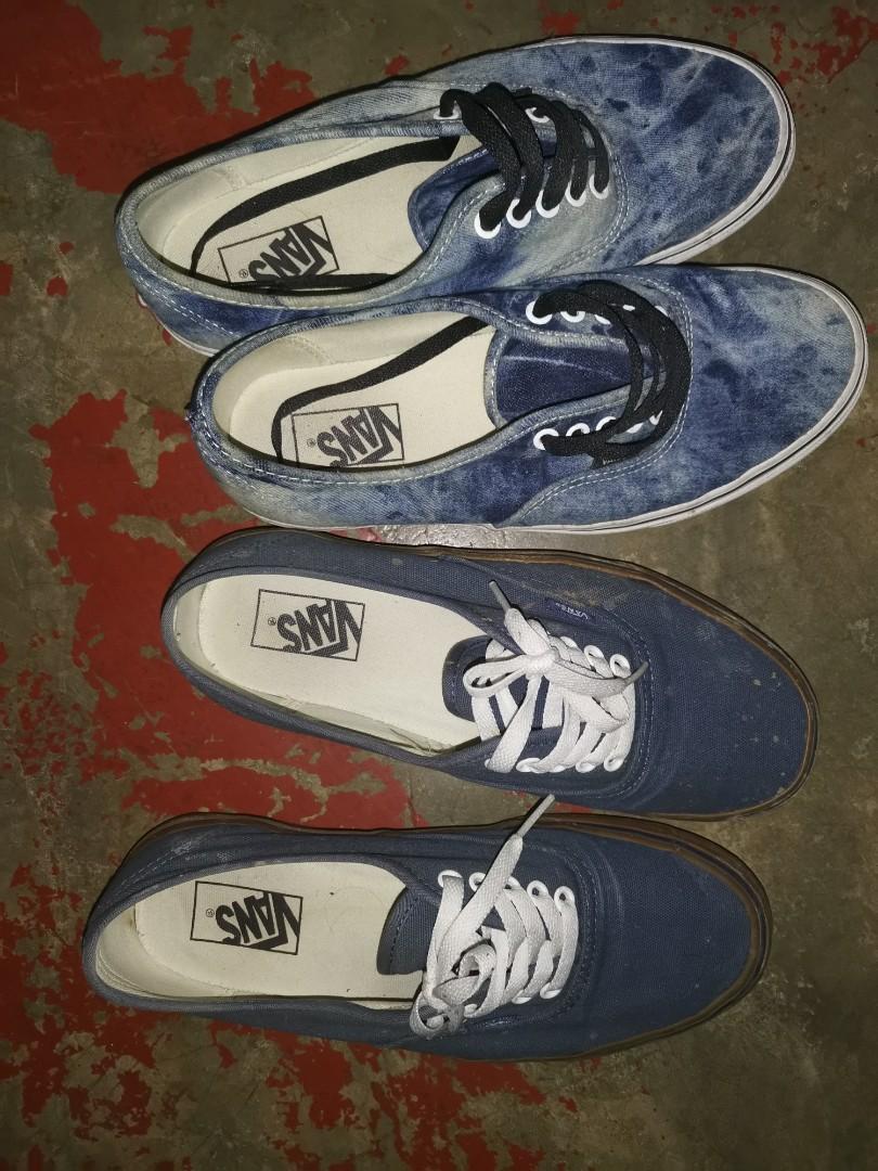 For sale or swap 2 authentic vans shoes size 9, Men's Fashion, Footwear,  Sneakers on Carousell