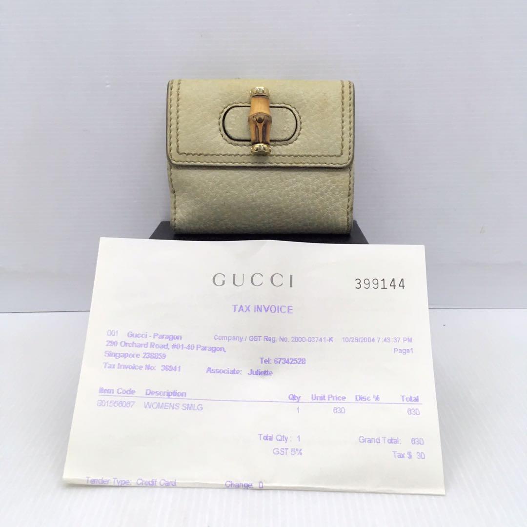 gucci bamboo wallet