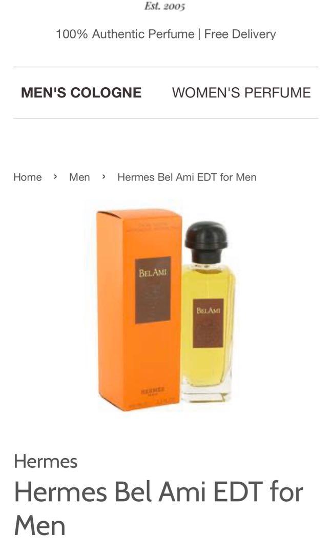 Herm s Bel Ami Eau de Toilette Beauty Personal Care Fragrance