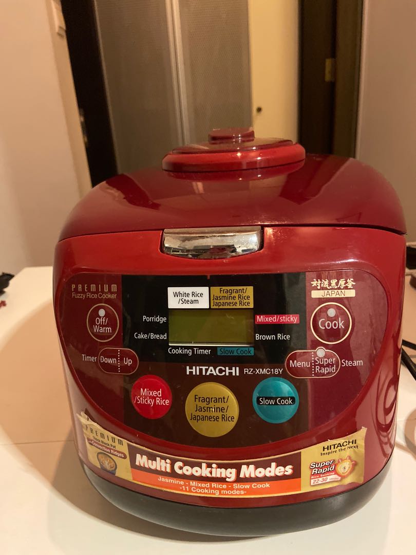 HITACHI Rice Cooker RZXMC18Y, TV & Home Appliances, Kitchen Appliances
