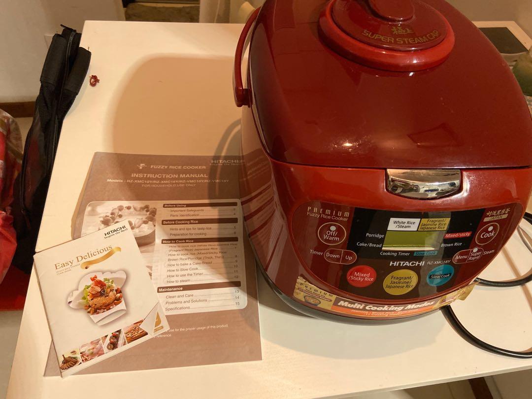 HITACHI Rice Cooker RZXMC18Y, TV & Home Appliances, Kitchen Appliances