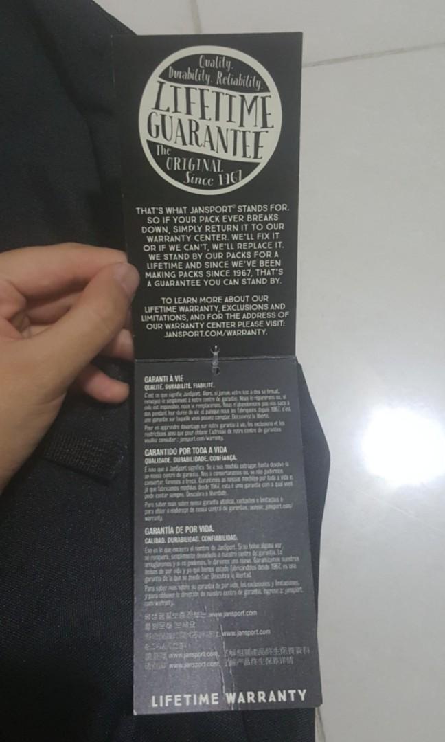 Jansport Backpack BNWT Lifetime Warranty, Women's Fashion, Bags