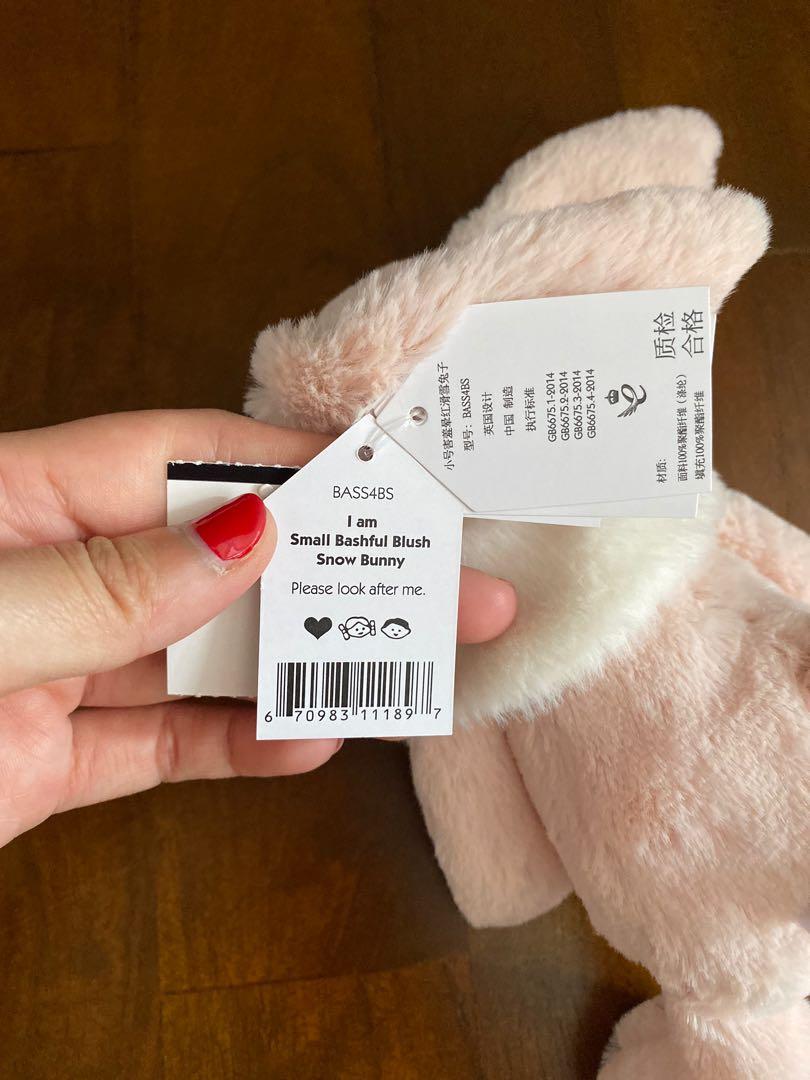 Jellycat Small Bashful Blush Snow Bunny Hobbies Toys Toys