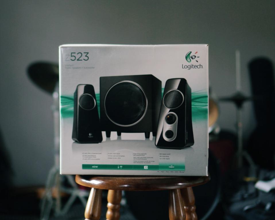 Logitech speaker system z523 with subwoofer new arrivals