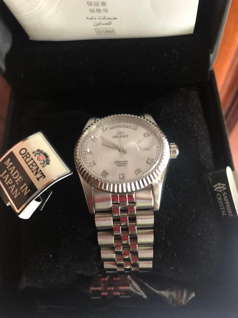 orient oyster president like new fullset with tag like rolex, Fesyen Pria,  Jam Tangan di Carousell