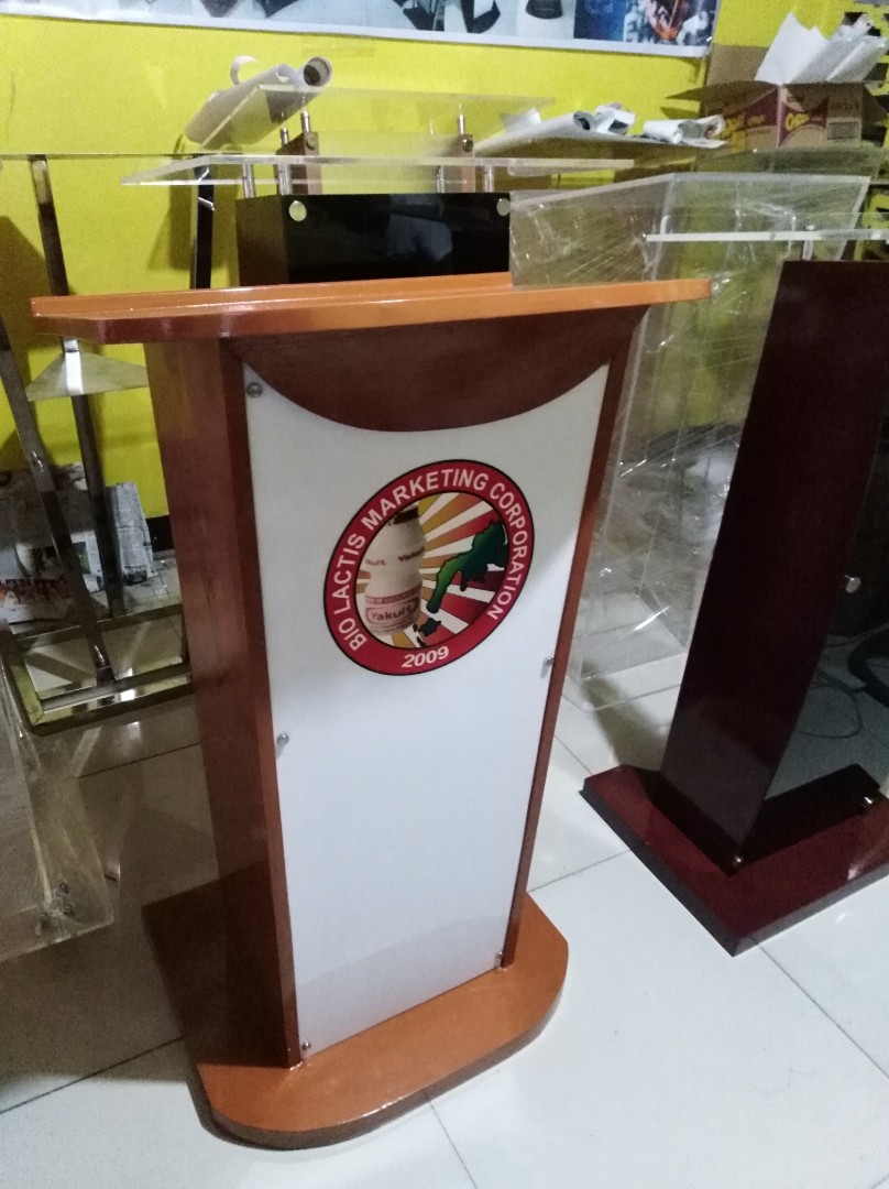 Podium Rostrum Pulpit Lectern, Furniture & Home Living, Office