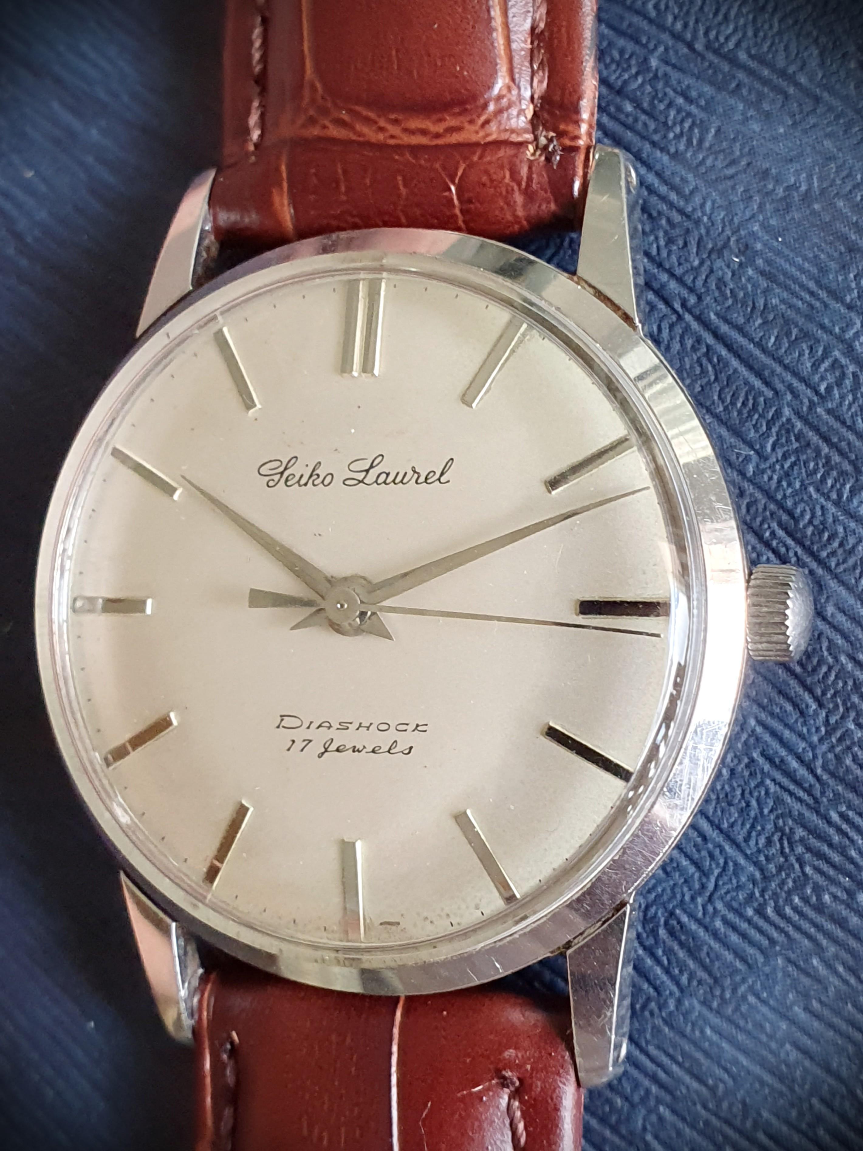 Seiko Laurel from the 1950s (hand winding), Men's Fashion, Watches &  Accessories, Watches on Carousell