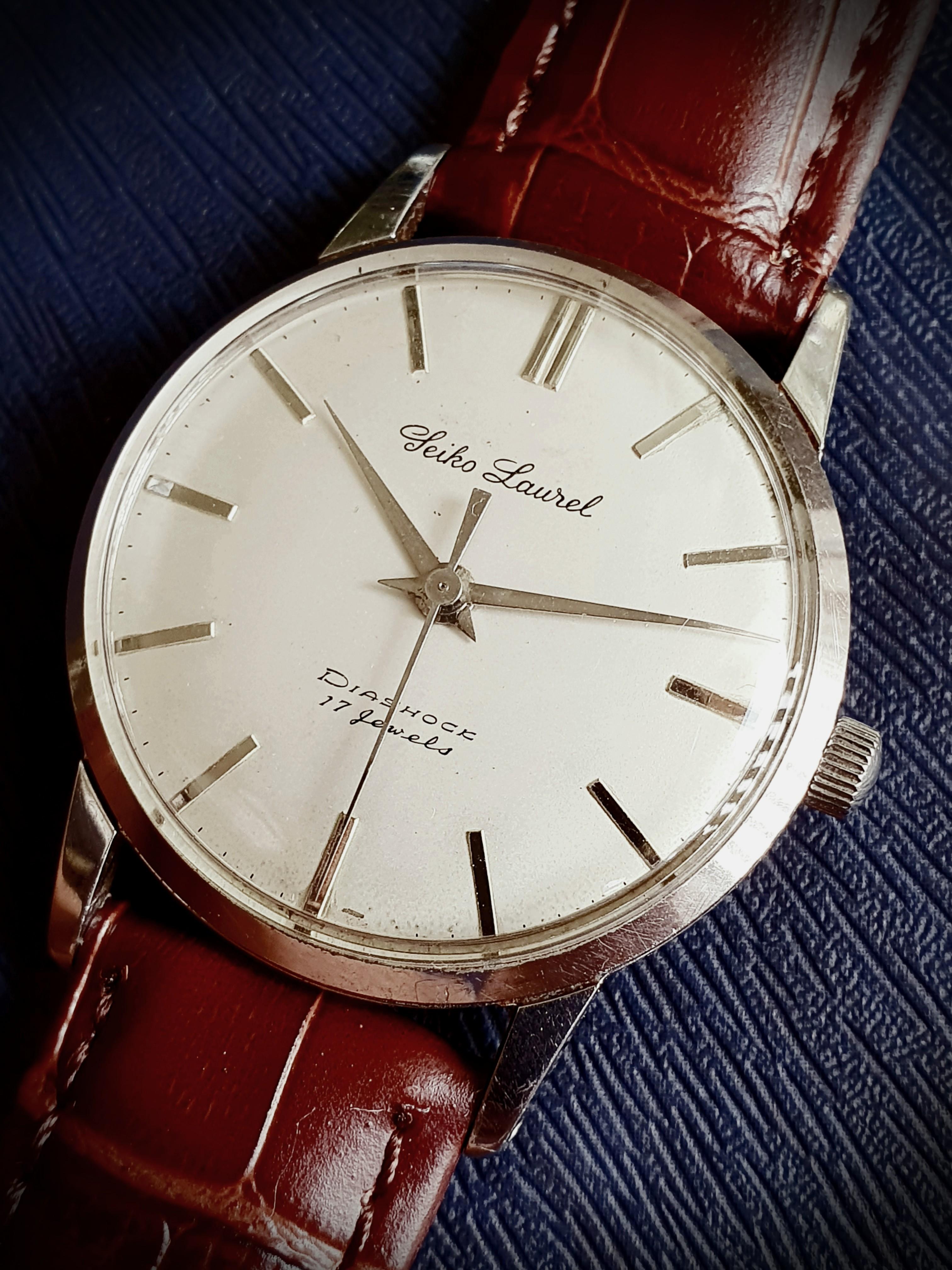 Seiko Laurel from the 1950s (hand winding), Men's Fashion, Watches &  Accessories, Watches on Carousell