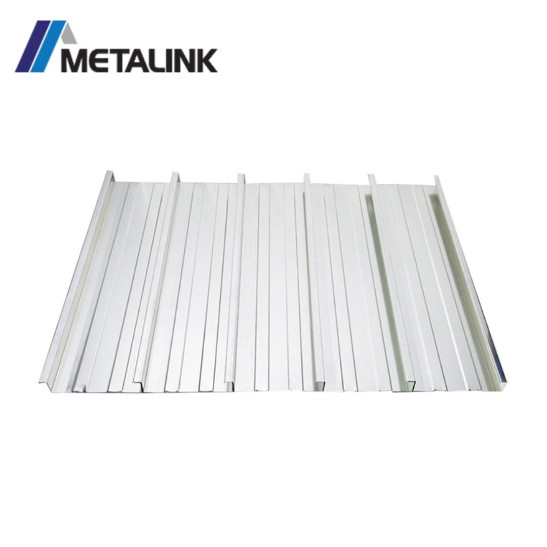 Flat Decking GI 24" x 0.80mm thickness x 8 ft (Category: Construction & Building Materials) located in Quezon City. Submitted by metalinkcorp (Listing ID 238784798, Image 2). Description: Metalink Steel Decking is a cost-effective support for roof and wall systems. It maintains the durability and ensures that your project is structurally sound. Visually attractive when left exposed in other applications. Also very easy to maintain, durable and ae