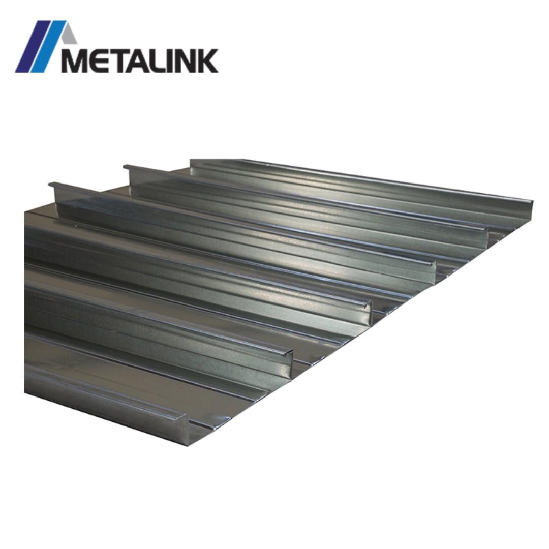Flat Decking GI 16" x 0.80mm thickness x 8 ft (Category: Construction & Building Materials) located in Quezon City. Submitted by metalinkcorp (Listing ID 269495804, Image 3). Description: Metalink Steel Decking is a cost-effective support for roof and wall systems. It maintains the durability and ensures that your project is structurally sound. Visually attractive when left exposed in other applications. Also very easy to maintain, durable and ae