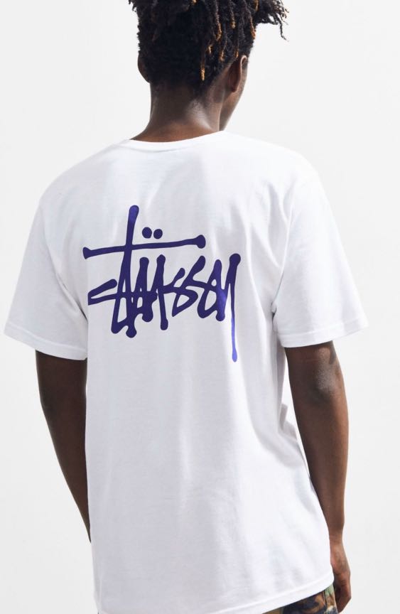 Stussy Logo Tee, Men's Fashion, Tops 