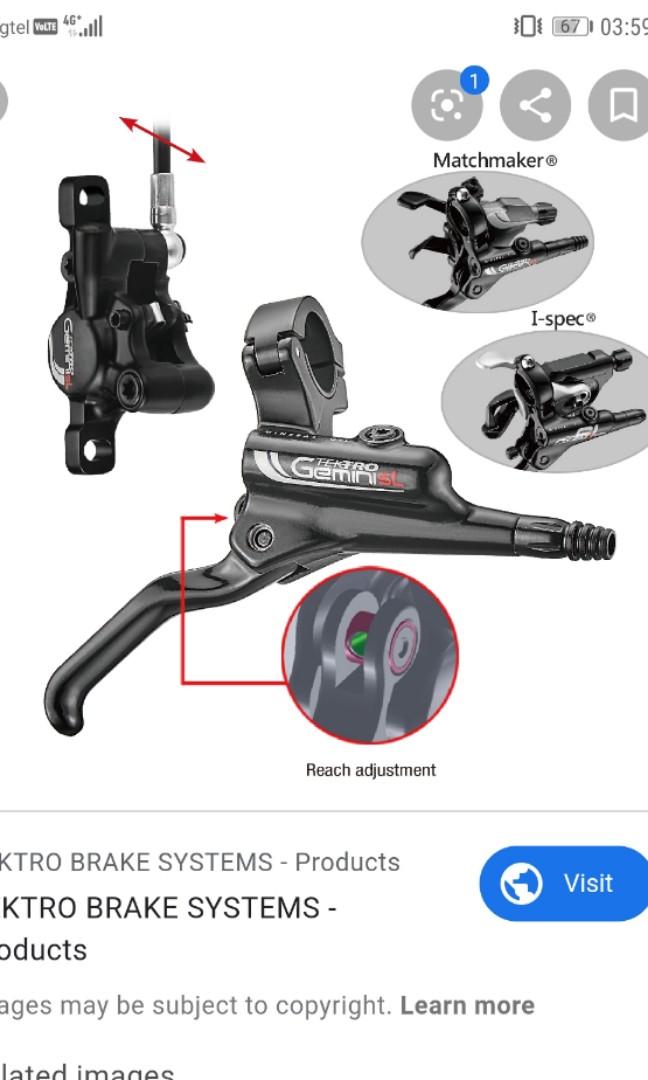 Tektro gemini SL hydraulic brakes 