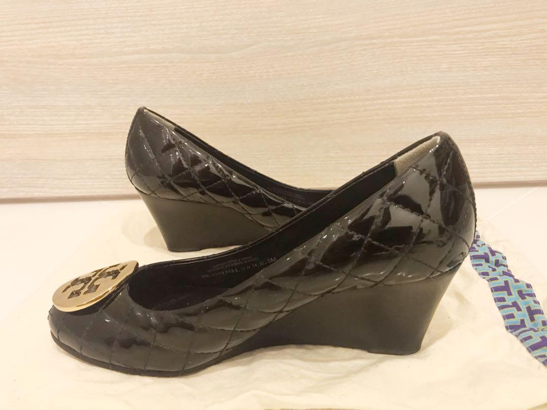 Tory burch sale quilted wedge