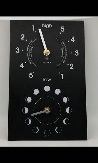 Moon and Tide Clock (Made from Recycled Paper)