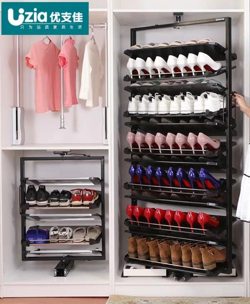 rotating shoe tower on 360deg Rotating Shoe Rack Furniture Home Living Furniture Shelves Cabinets Racks On Carousell