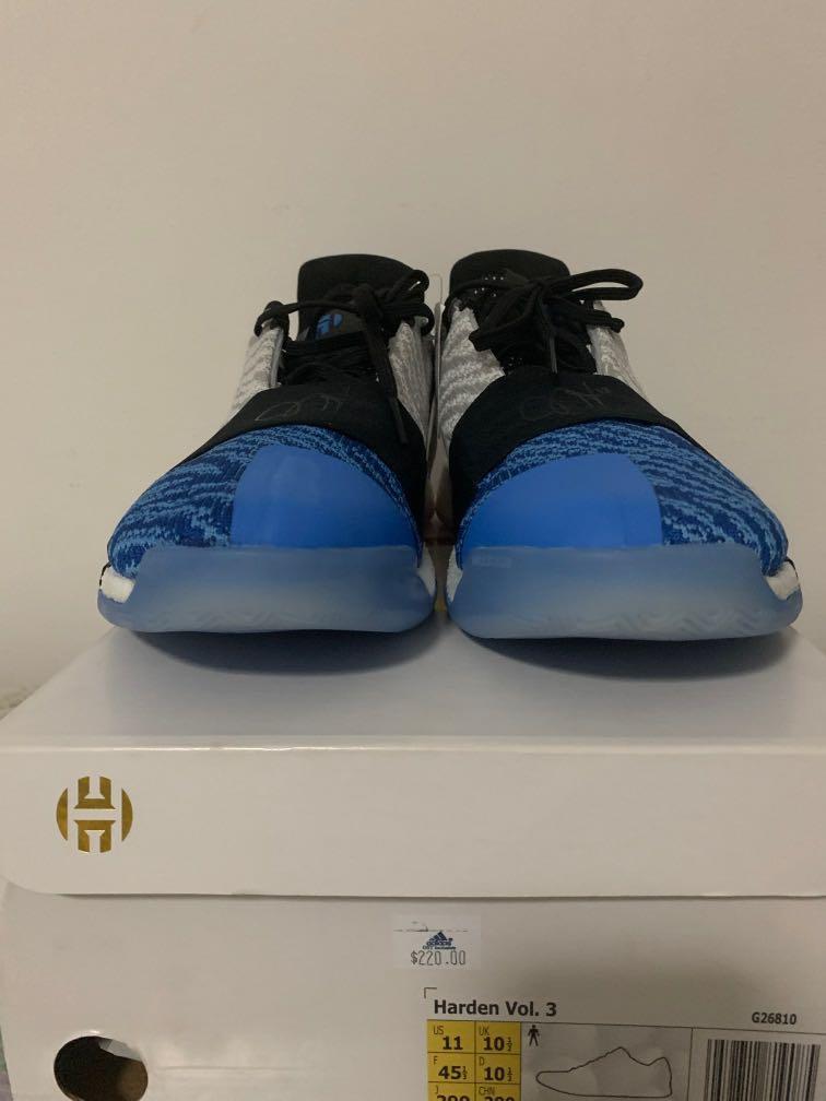 harden 3 blue toe