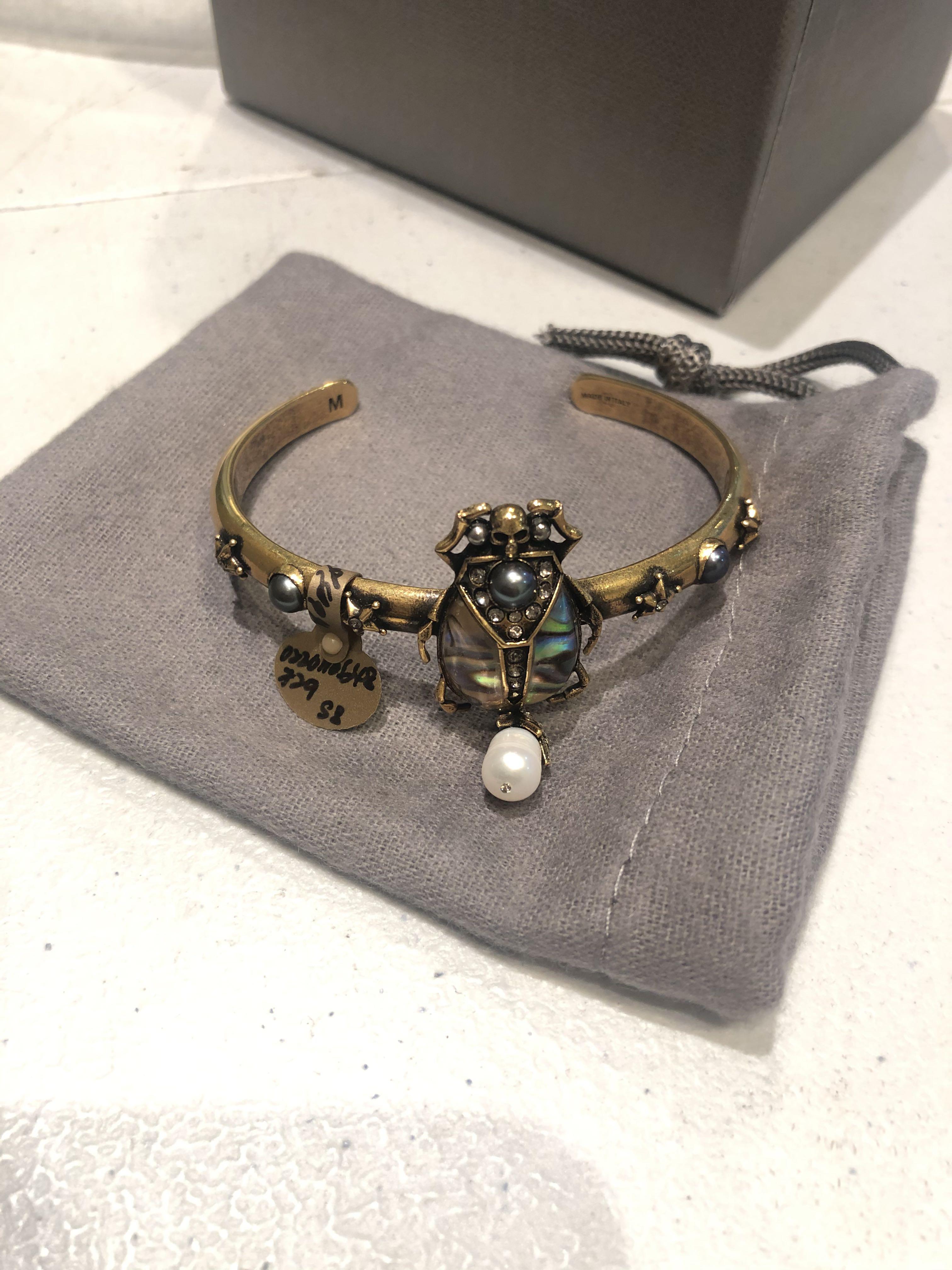 Alexander mcqueen discount beetle necklace