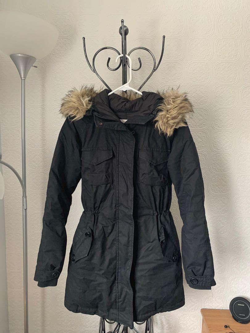 Fitted on sale parka coat