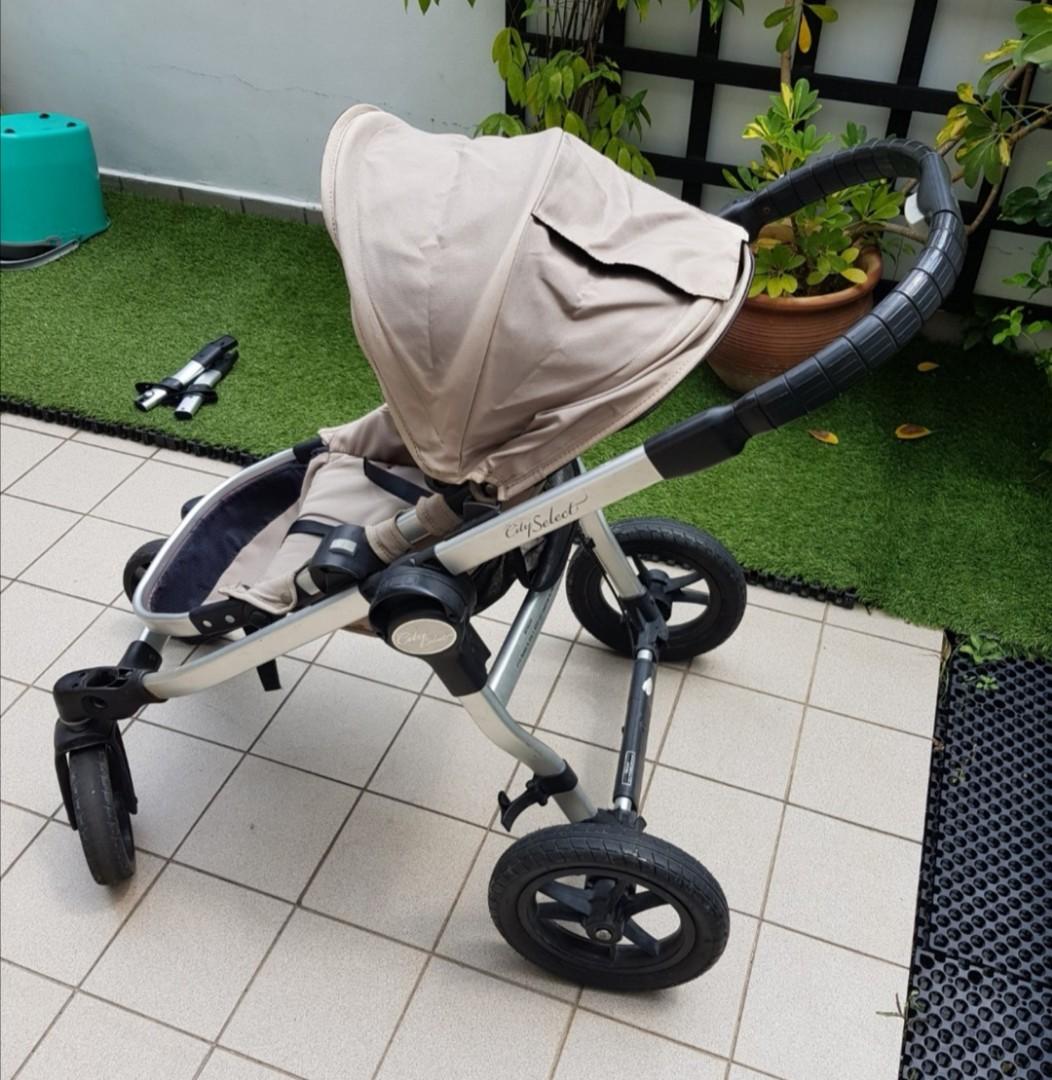 Baby jogger city select double stroller AND bassinet Babies Kids Going Out Strollers on Carousell